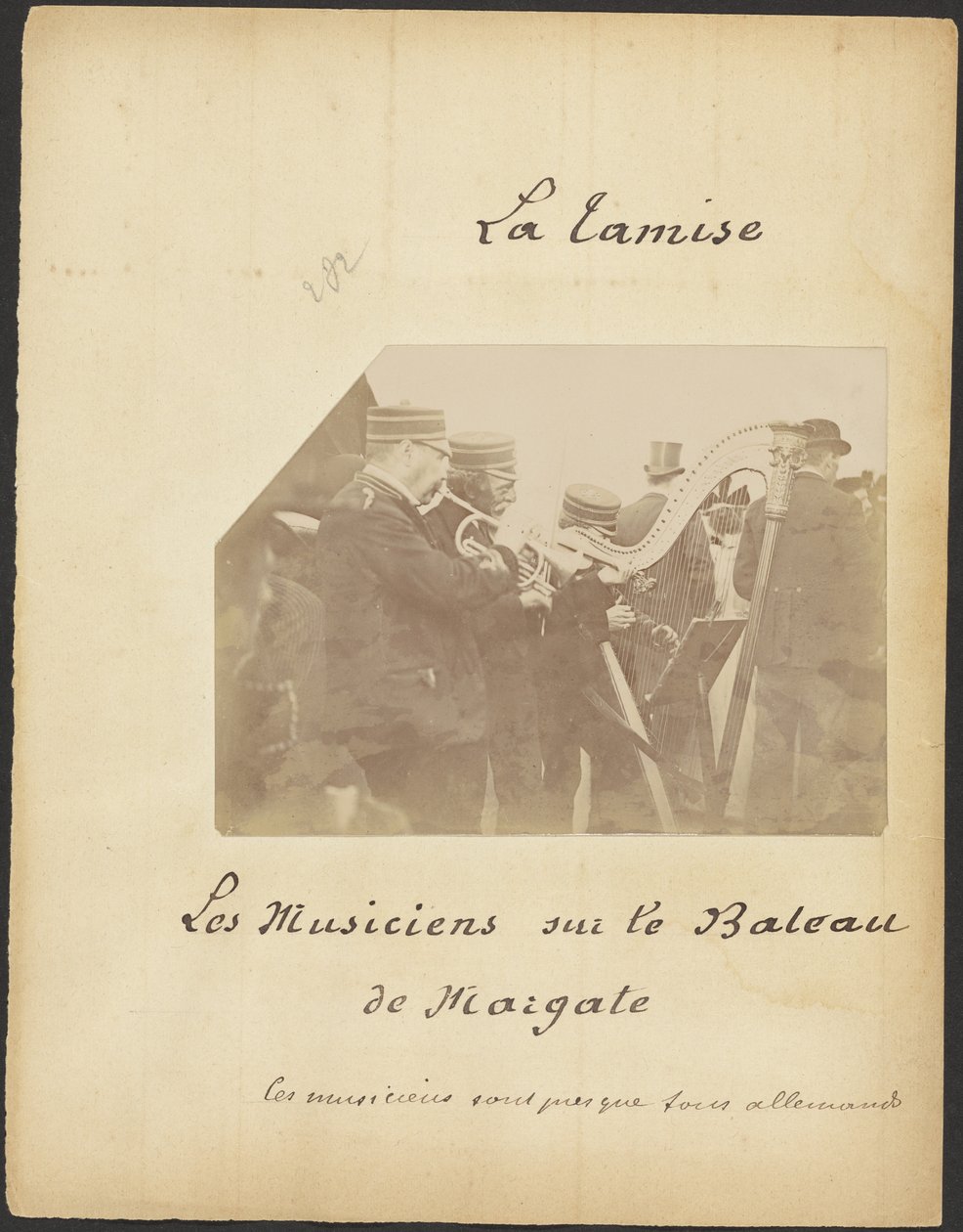 Musiker auf dem Boot von Margate von Unknown artist