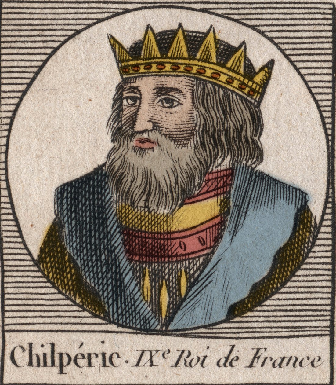 Porträt von Chilperich I. von Unknown artist