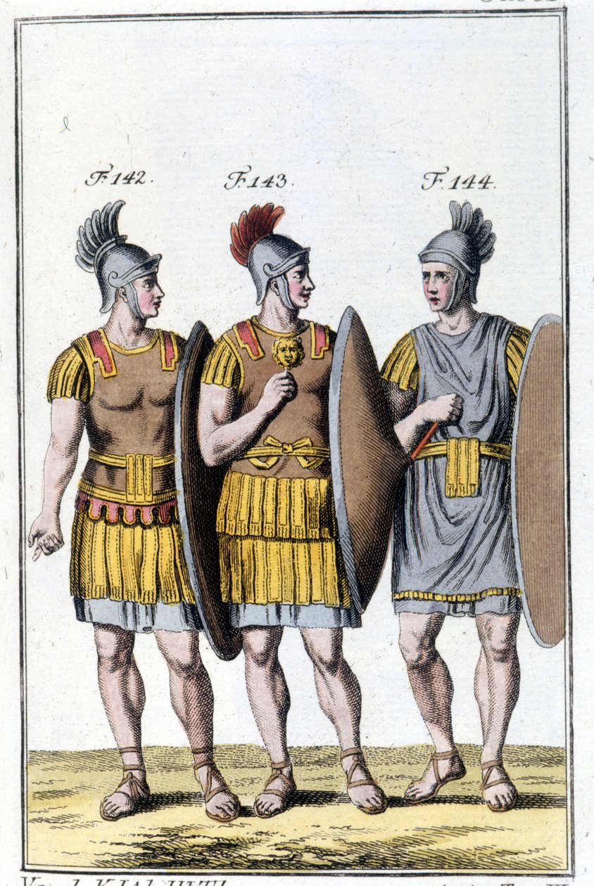 Römische Legionäre. Frühe 19. Jahrhundert Gravur. von Unknown artist