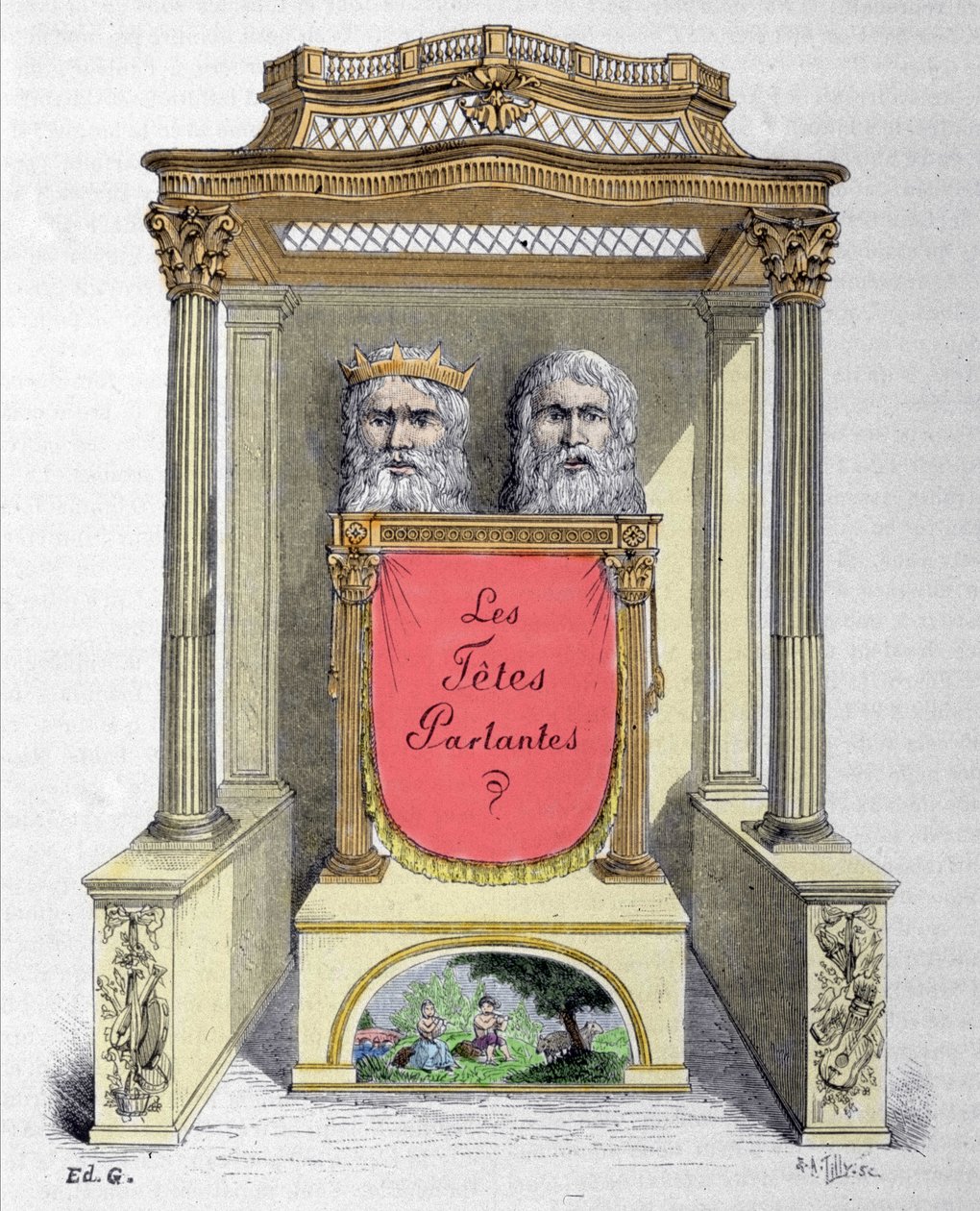 Sprechende Köpfe, Automat von Abbe Mical von Unknown artist