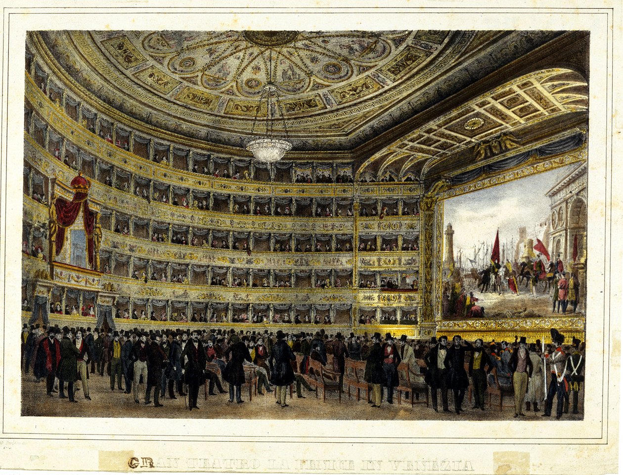 Teatro La Fenice (Der Phönix) von Unknown artist