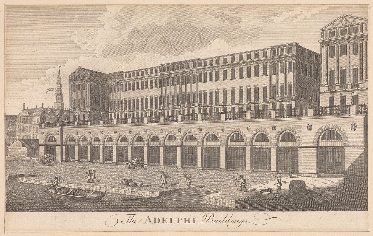 Die Adelphi-Gebäude von Unknown artist