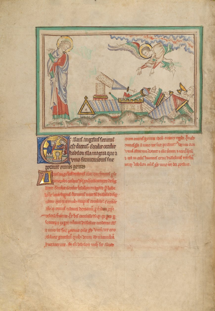 Der zweite Engel und Babylon zerstört von Unknown artist