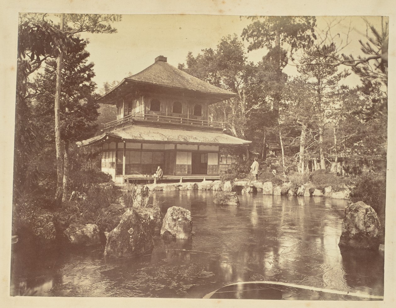 [Der Silberpavillon im Jion-ji Tempel] von Unknown artist