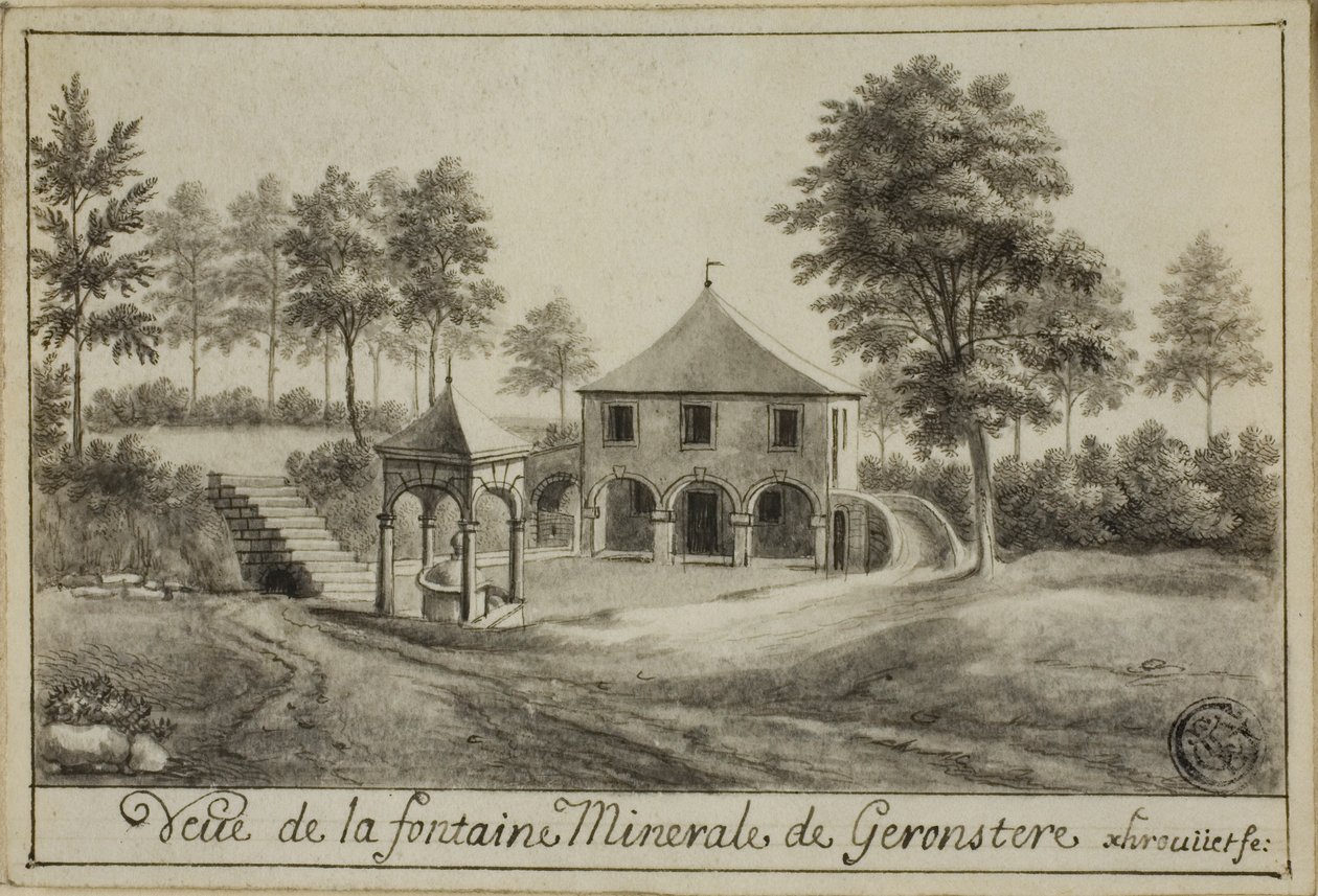 Ansicht der Mineralquelle in Geronstere von Unknown artist