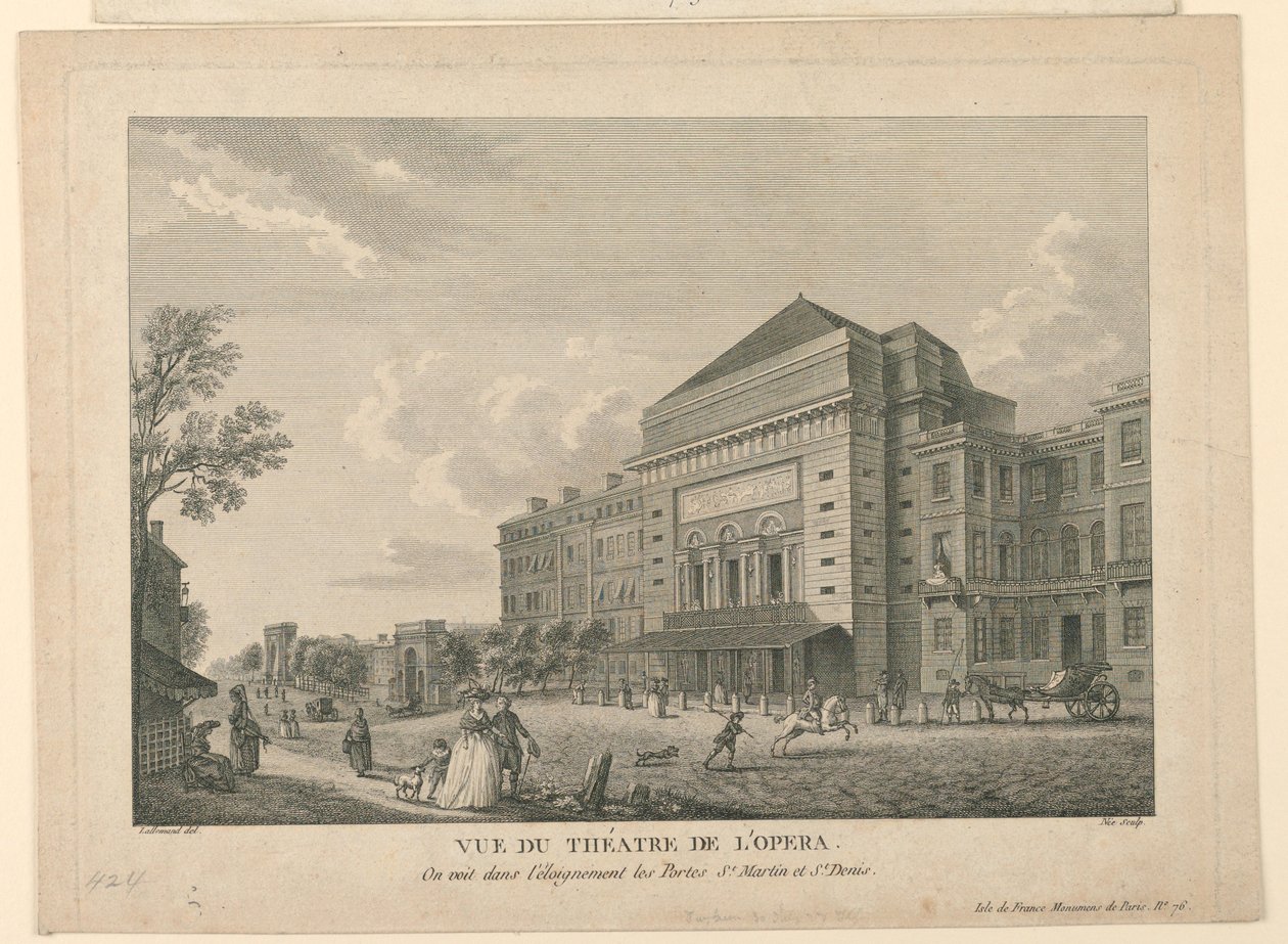 Ansicht der Oper in Paris von Unknown artist