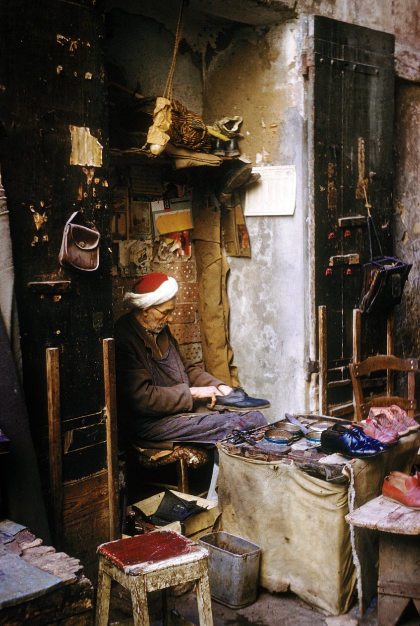 Ein Schuster, Algier von Unknown photographer
