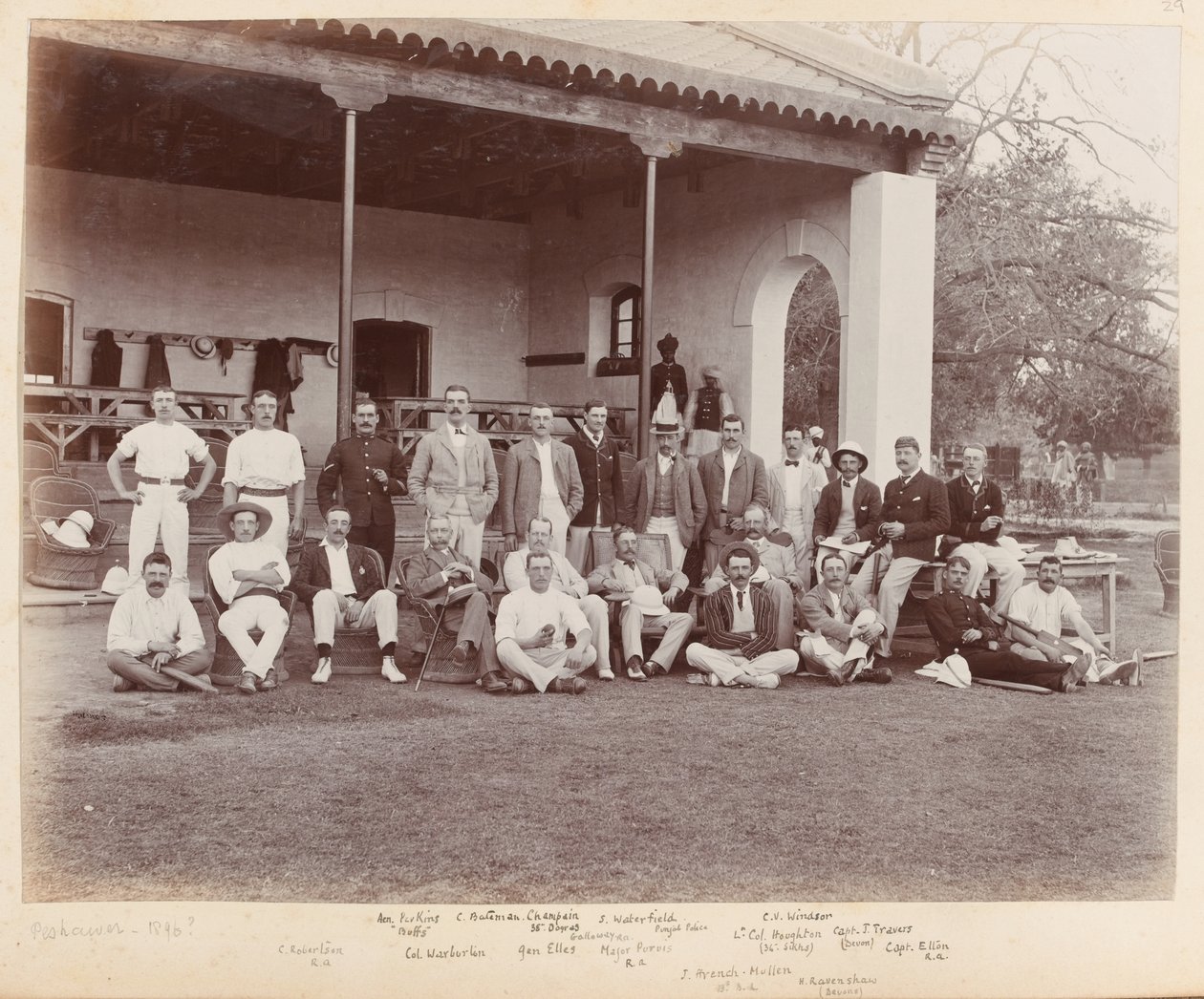 Ein Cricketspiel, Peshawar von Unknown photographer