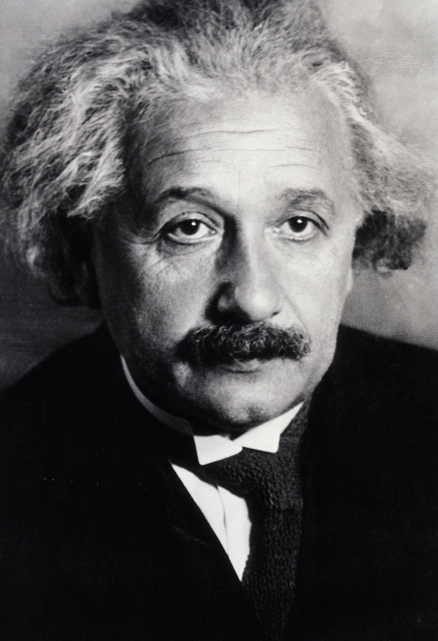 Albert Einstein (s/w Foto) von Unknown photographer