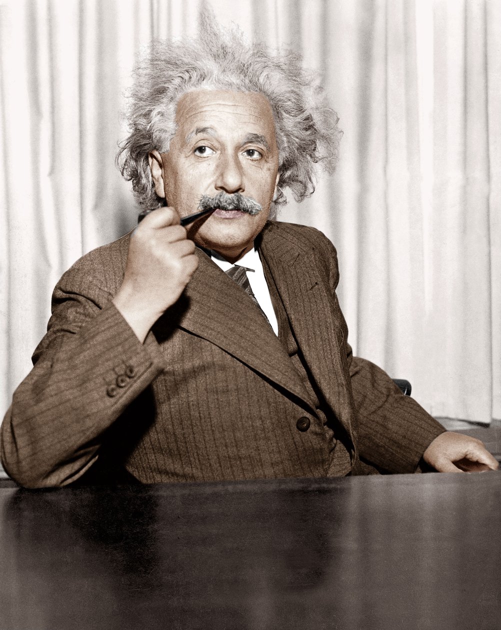 Albert Einstein in Princeton, USA von Unknown photographer