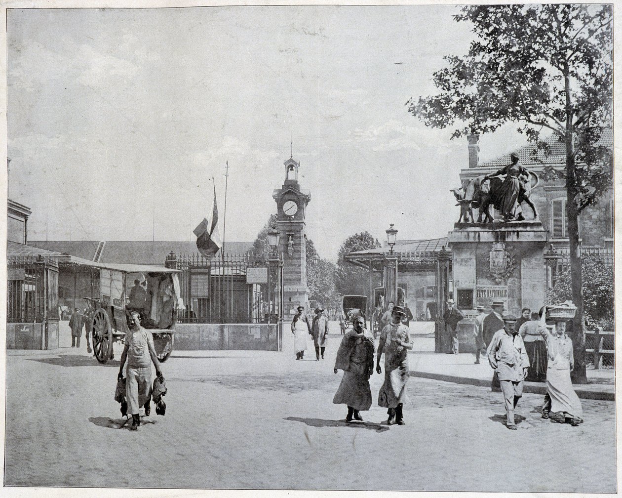 Eingang zu den Schlachthöfen de la Villette von Unknown photographer