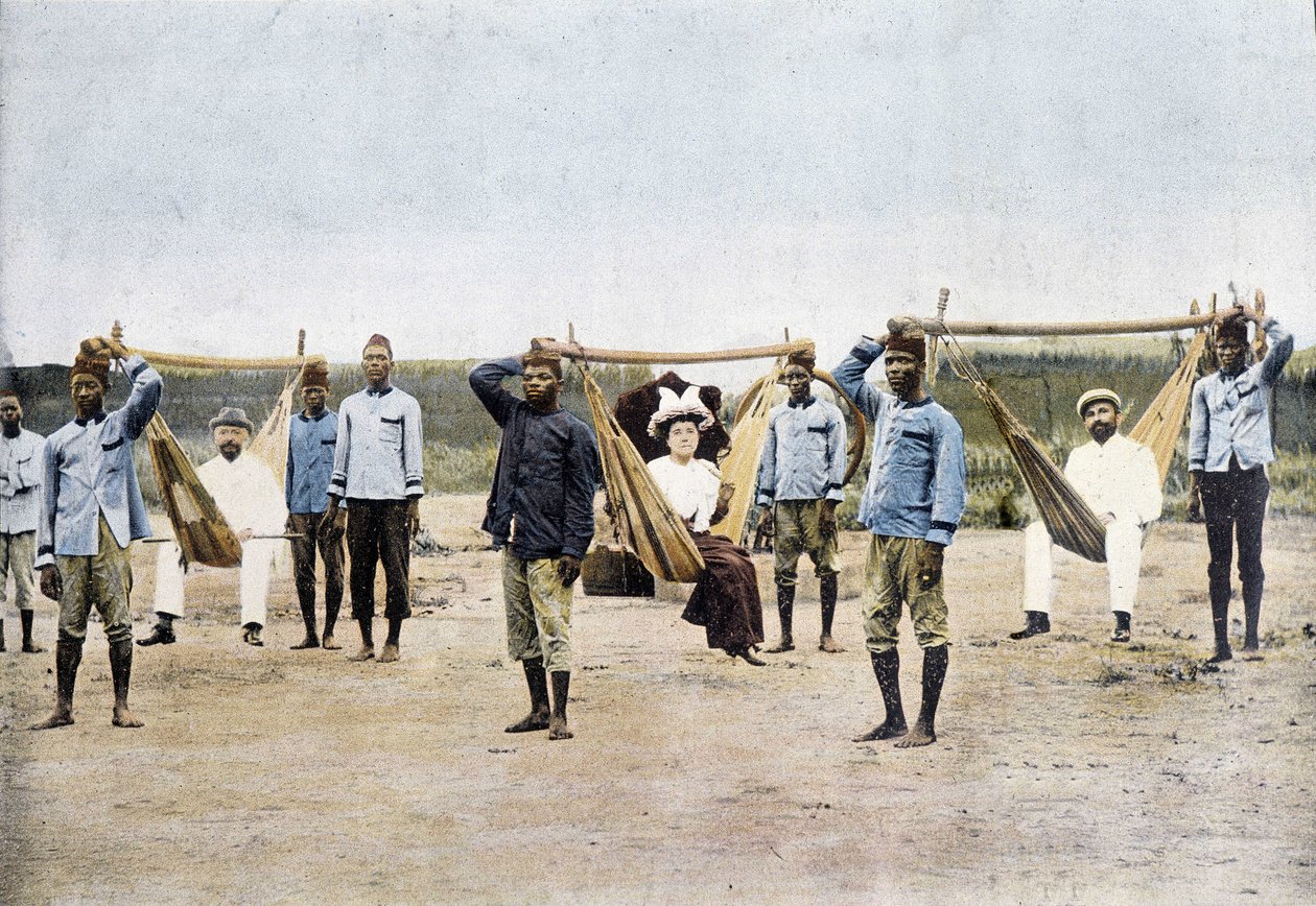 Hamaquaria in Dahomey (Benin), Ende des 19. Jahrhunderts von Unknown photographer