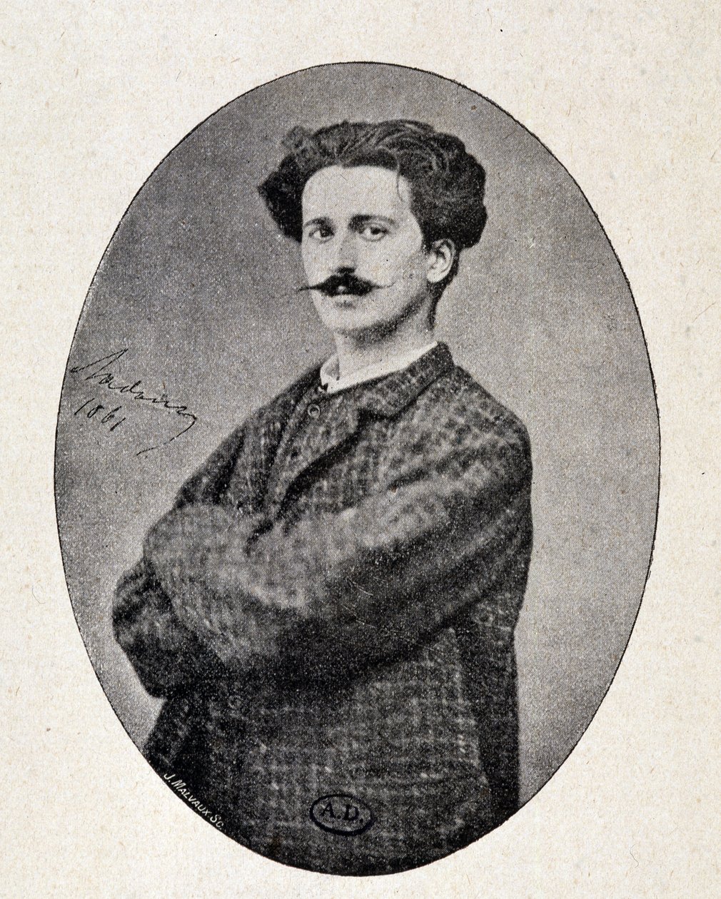 Porträt von Felicien Rops von Unknown photographer
