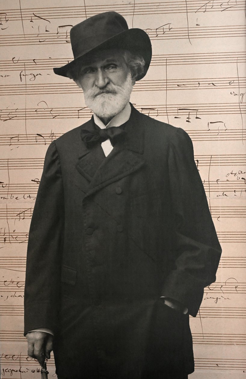 Porträt von Giuseppe Verdi (Foto) von Unknown photographer