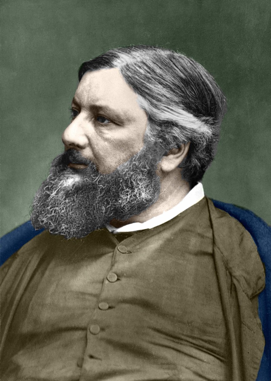 Porträt von Gustave Courbet (1819-1877). von Unknown photographer