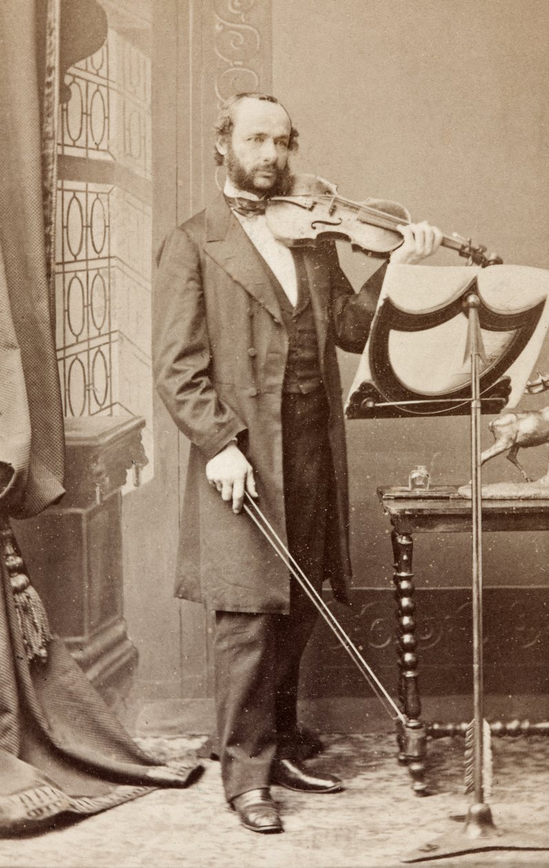 Porträt von Henri Vieuxtemps von Unknown photographer