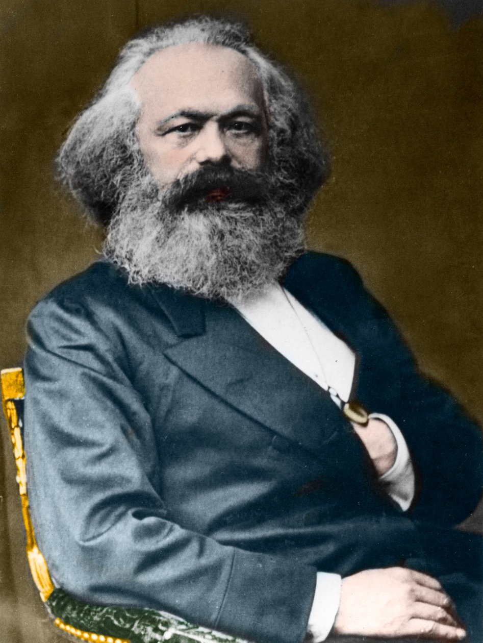 Porträt von Karl Marx (1818-1883). von Unknown photographer