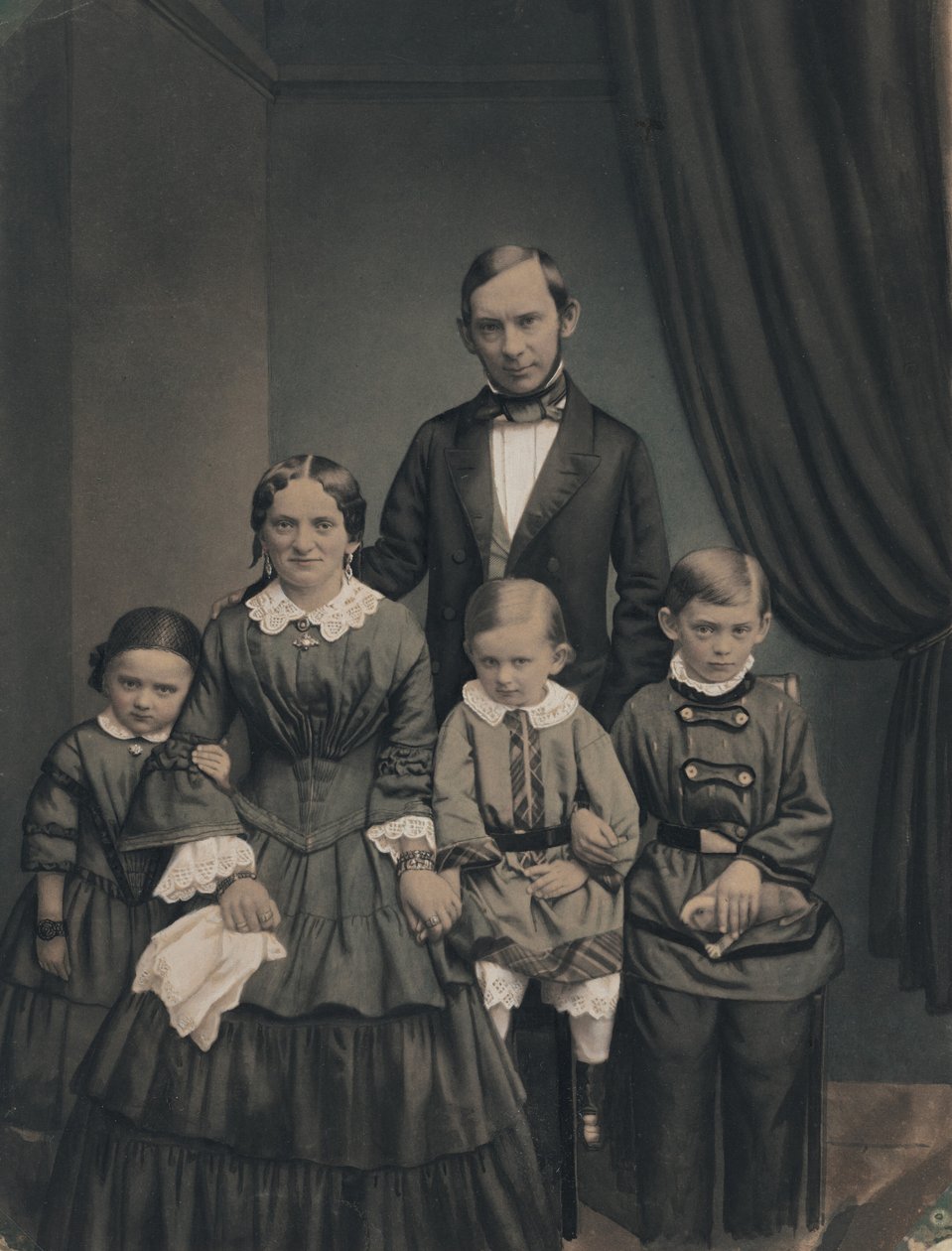 Porträt einer Familie von Unknown photographer