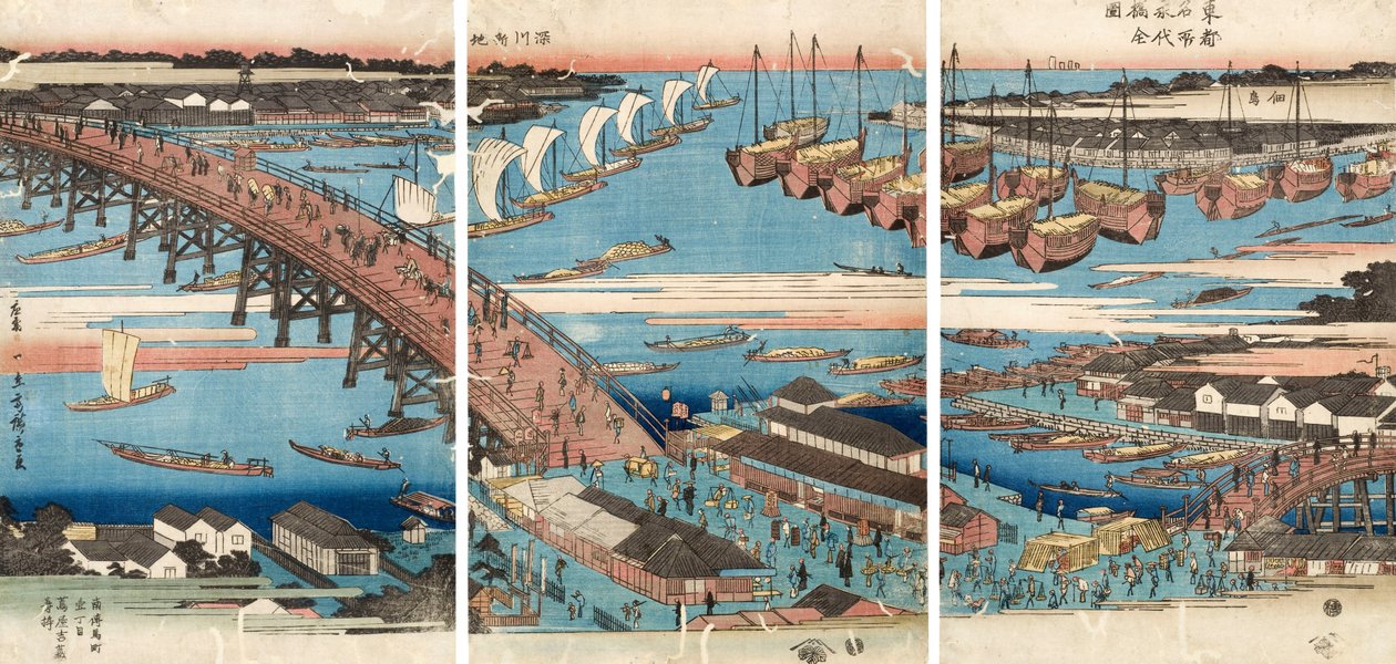 Holzschnitt von Utagawa Hiroshige