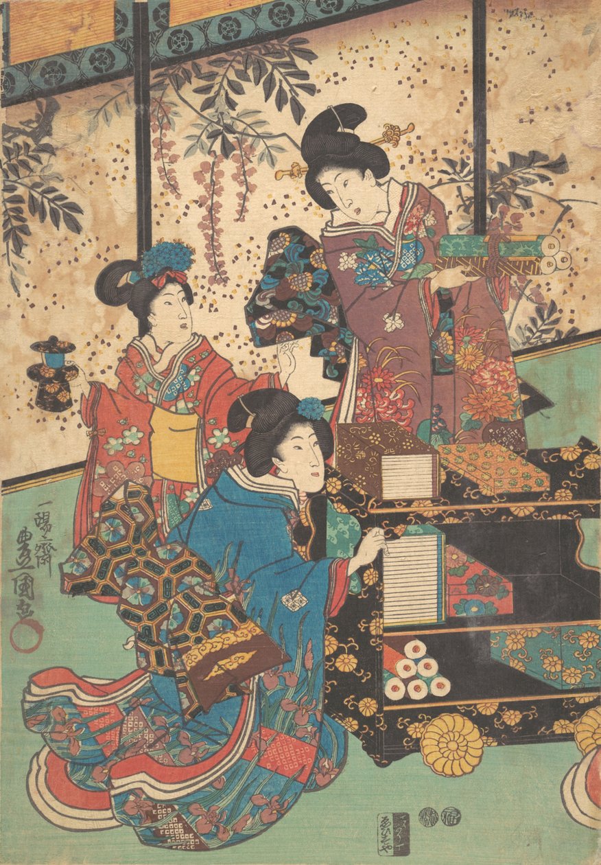 Druck von Utagawa Kunisada