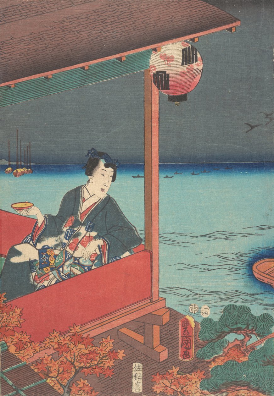 Druck von Utagawa Kunisada