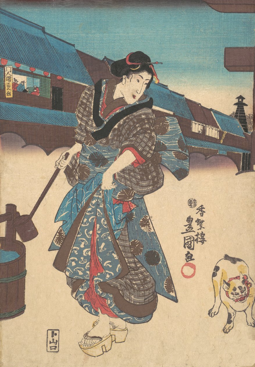 Druck von Utagawa Kunisada