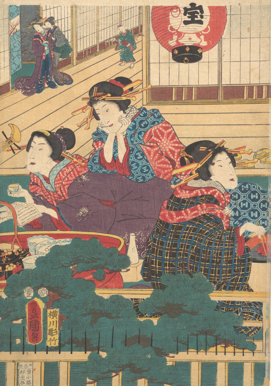 Druck von Utagawa Kunisada