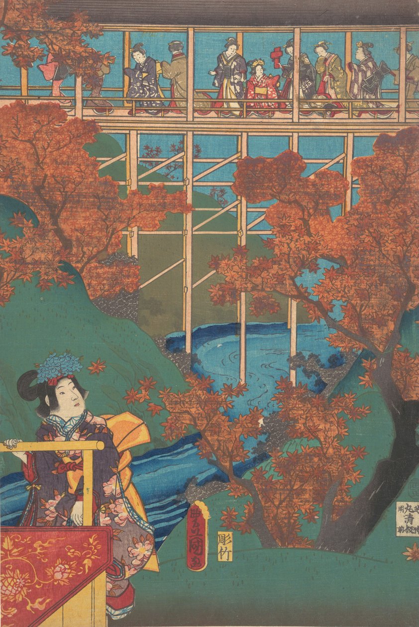 Druck von Utagawa Kunisada
