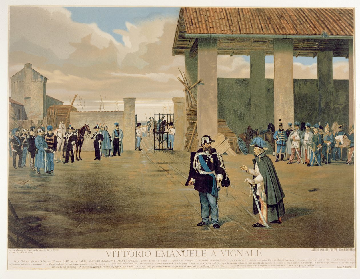 Der Waffenstillstand von Vignale von V. Malinverno