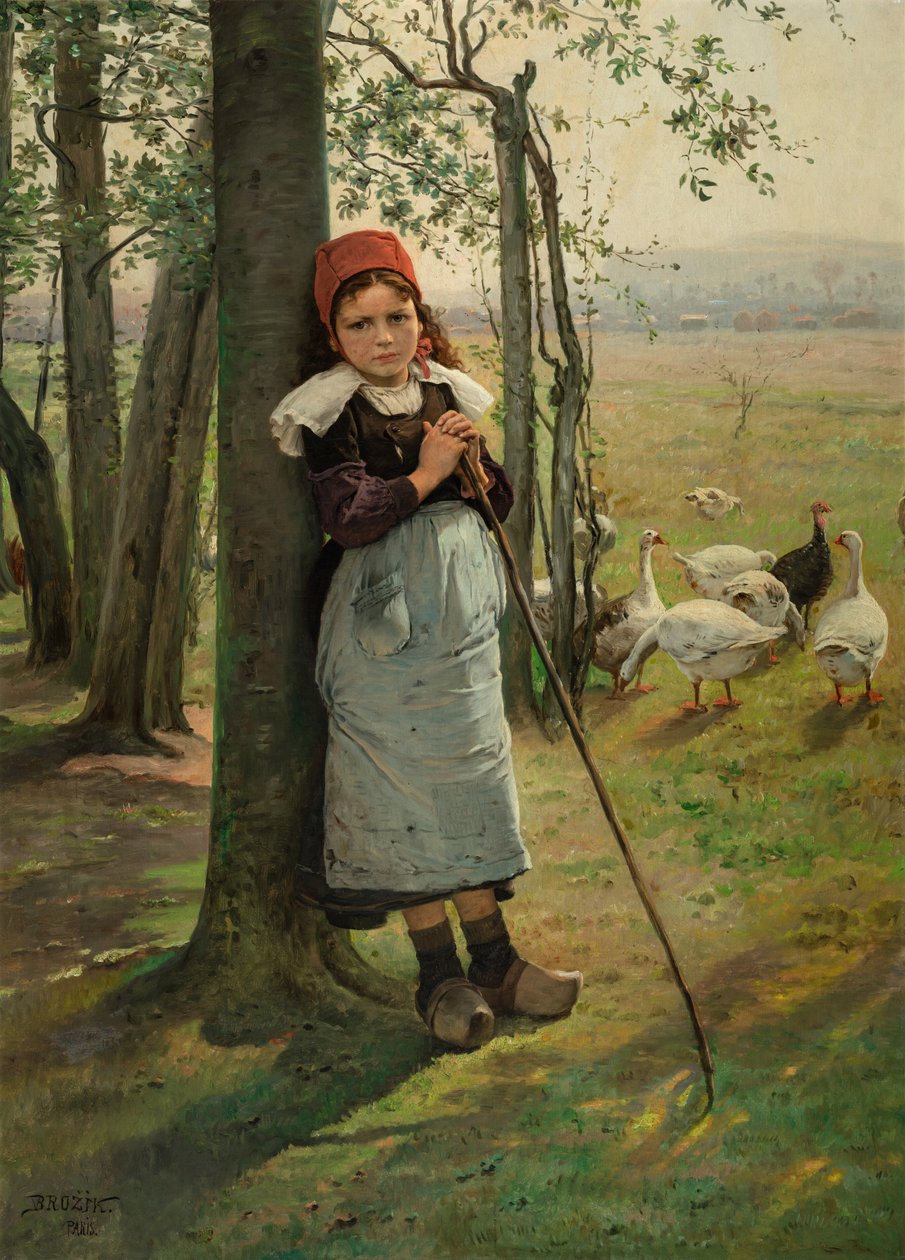 Gänsemagd von Vaclav Brozik