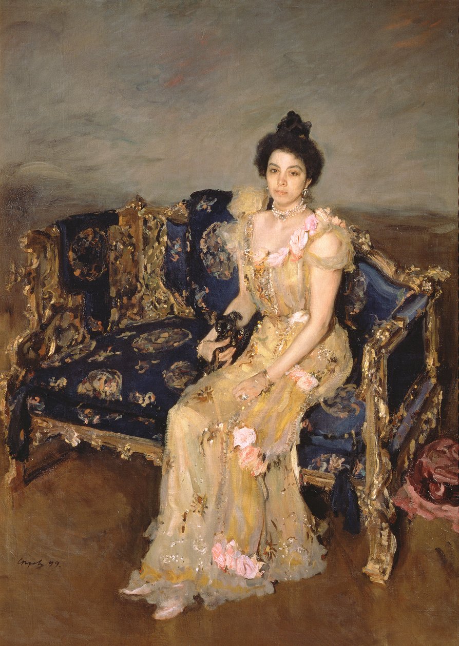 Porträt von Sofia Mikhailovna Botkina, 1899 von Valentin Aleksandrovich Serov