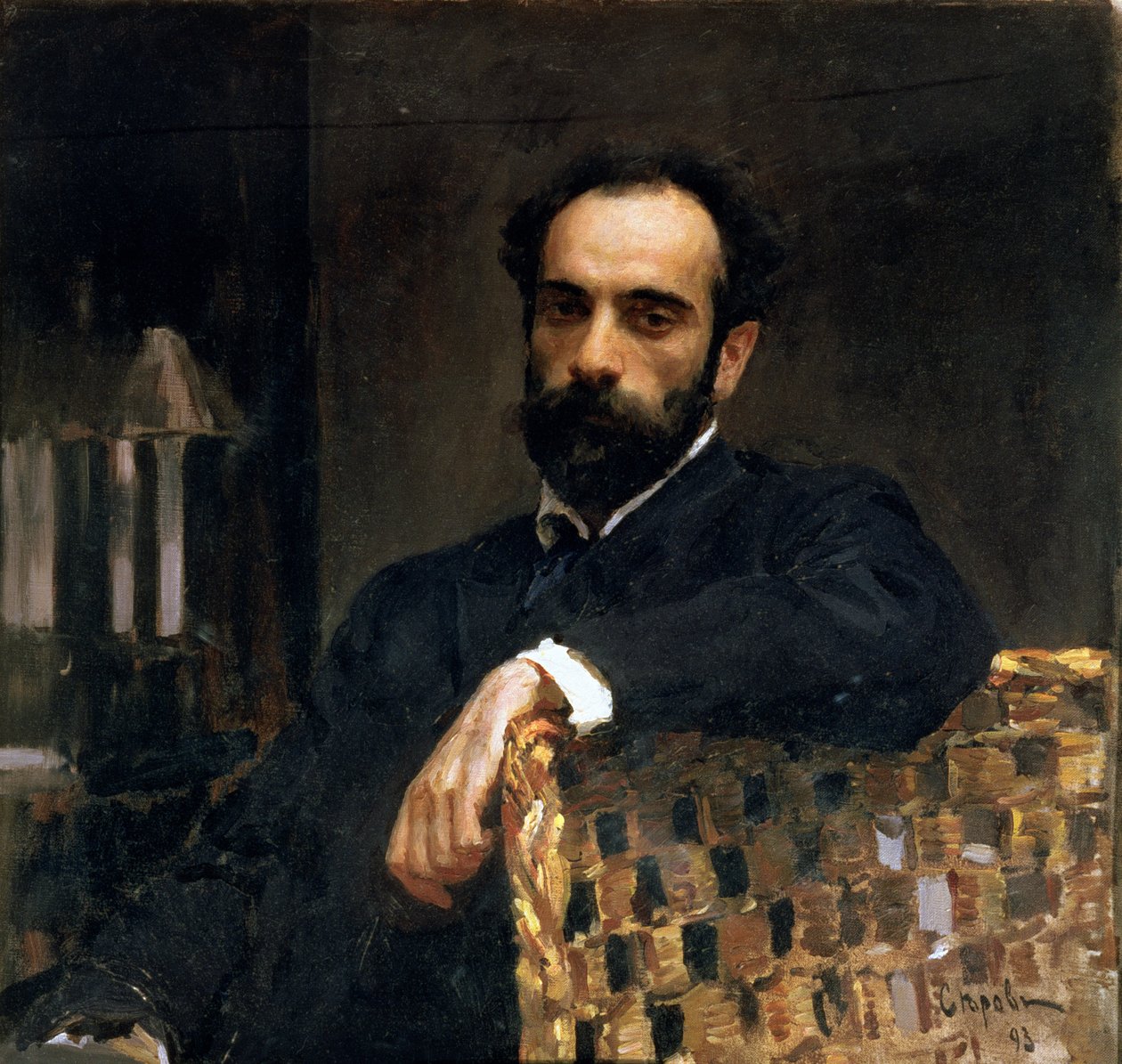 Porträt des Künstlers Isaak Iljitsch Lewitan (1860-1900), 1893 von Valentin Aleksandrovich Serov