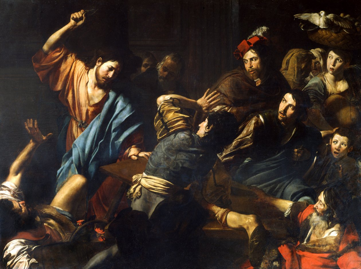 Christus vertreibt die Geldwechsler aus dem Tempel von Valentin de Boulogne