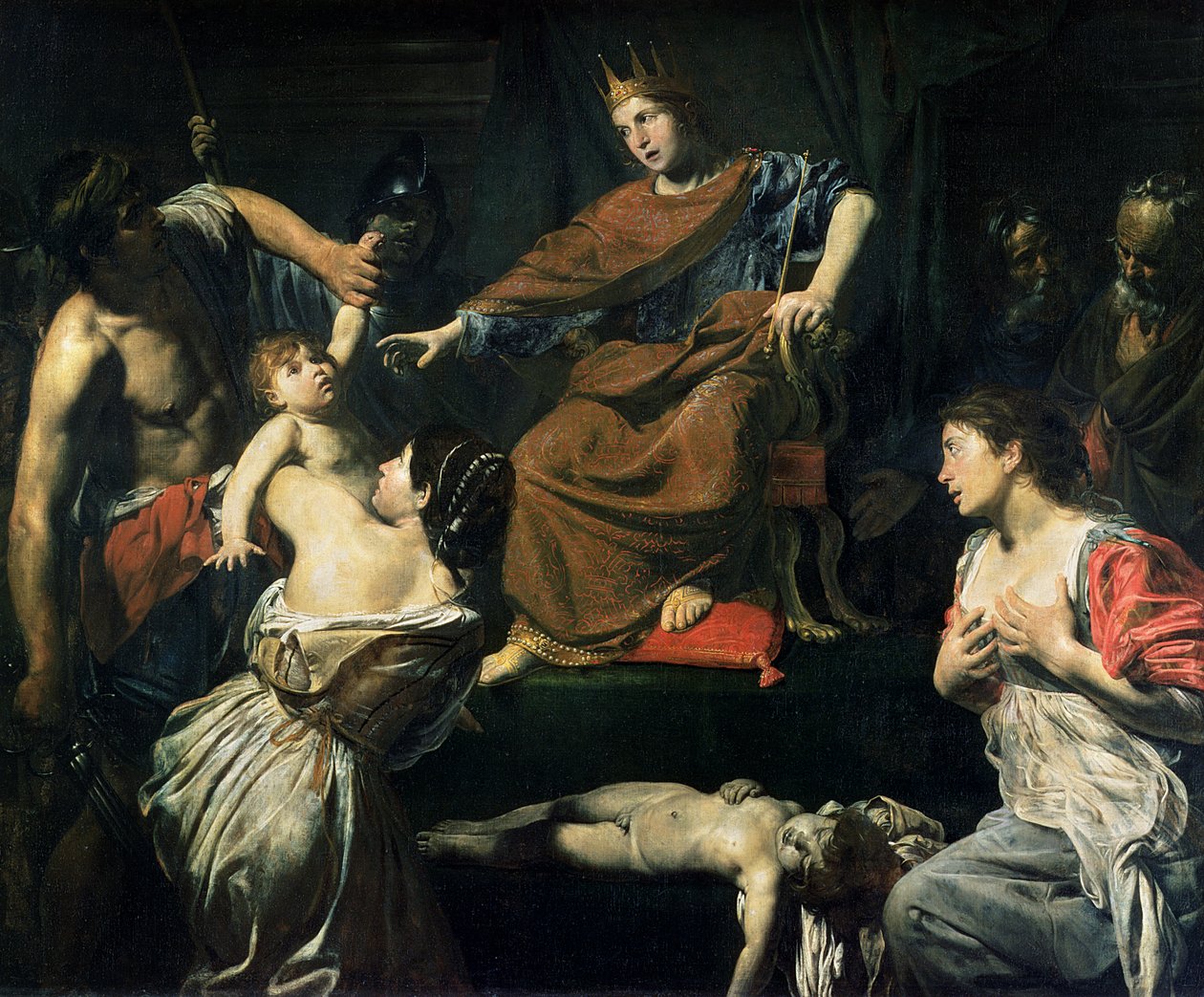 Das Urteil Salomos von Valentin de Boulogne