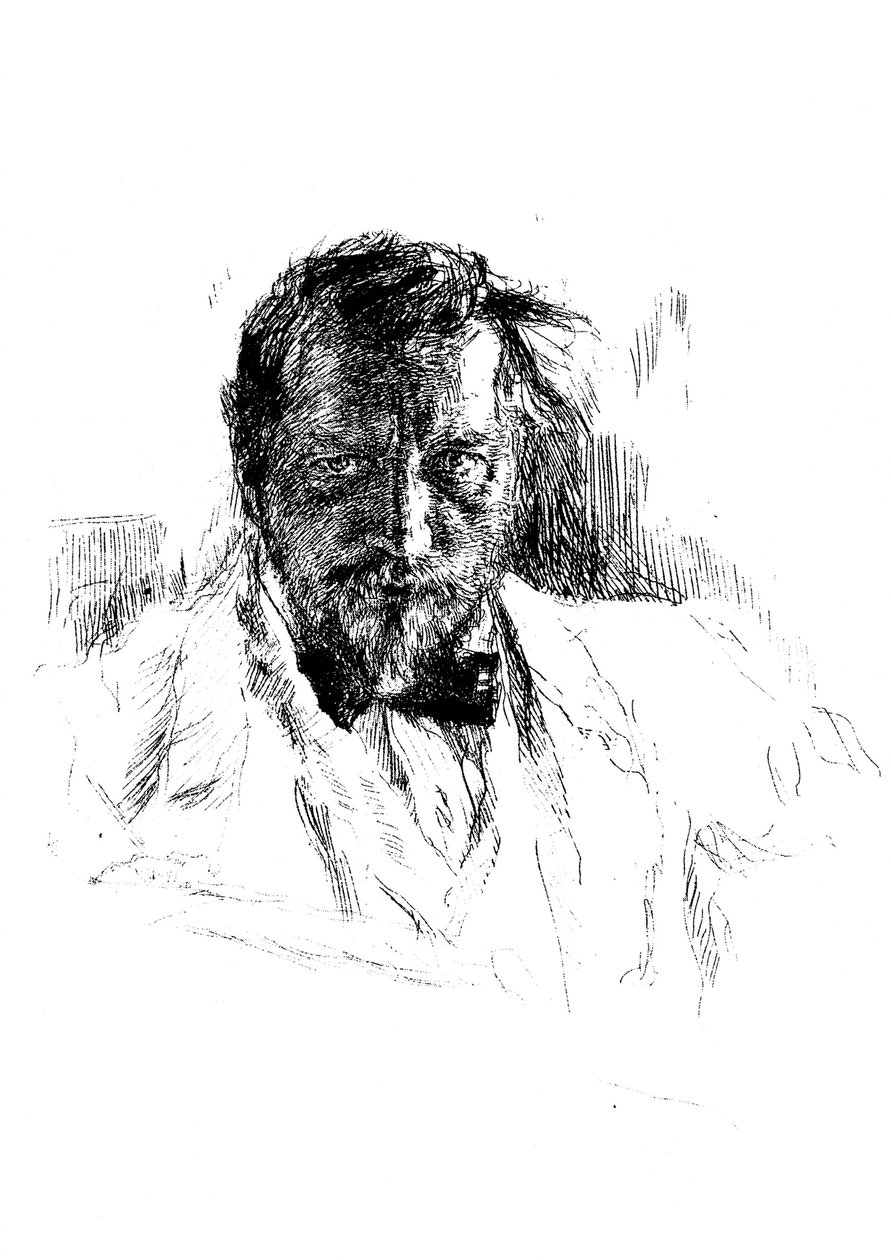 Selbstporträt, 1898 von Valentin Aleksandrovich Serov