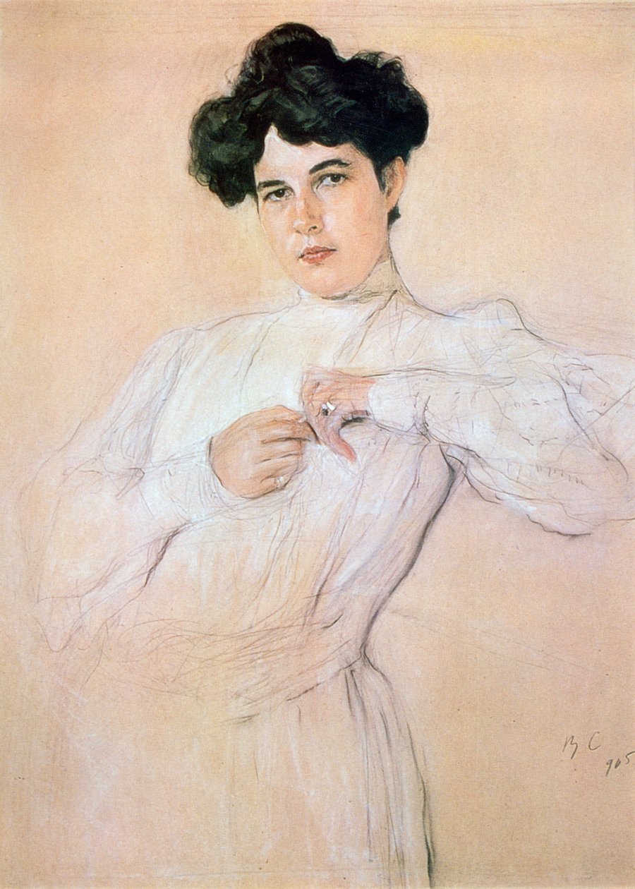 Porträt von Maria Botkina, 1905 von Valentin Serov