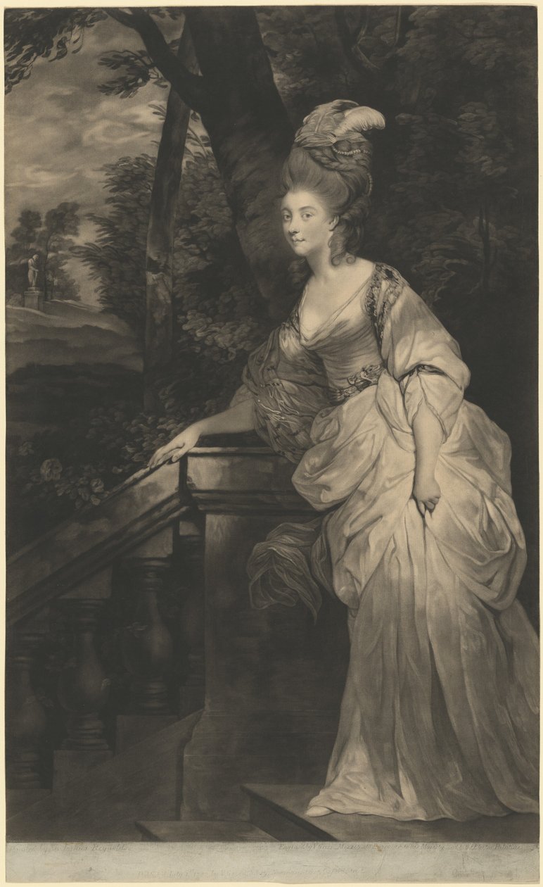 Georgiana Spencer, Herzogin von Devonshire, 1780 von Valentine Green