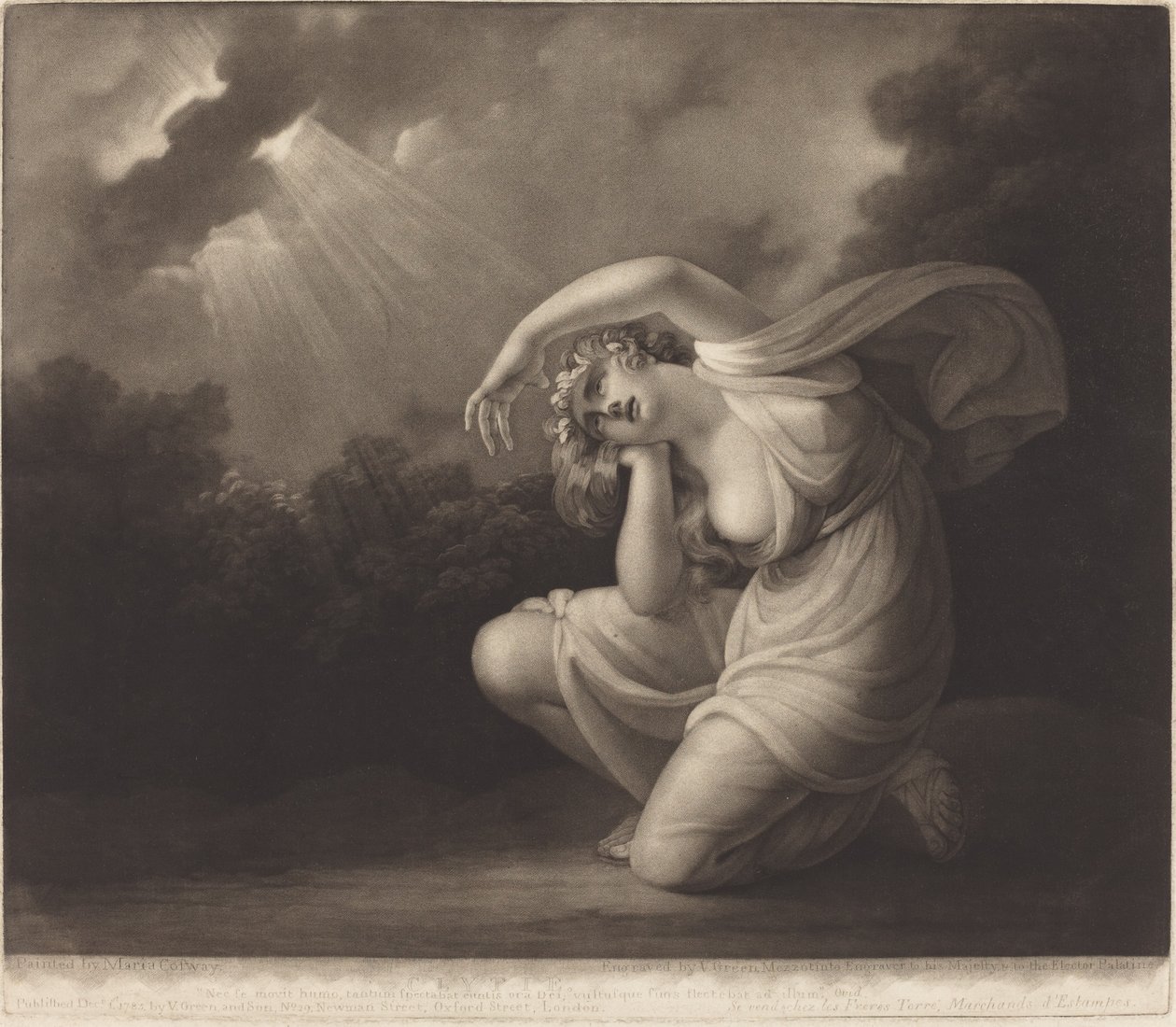 Klytie von Valentine Green after Maria Cosway