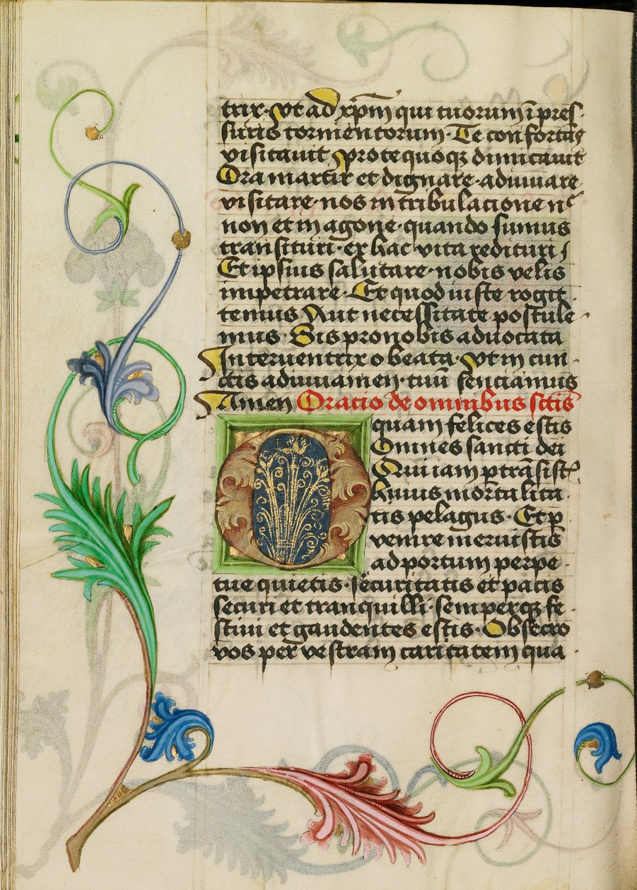 Geschmückter Initialbuchstabe O von Valentine Noh