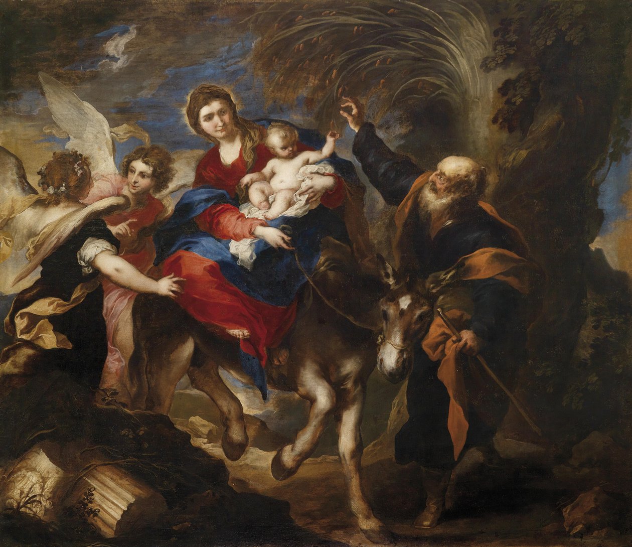 Die Flucht nach Ägypten von Valerio Castello