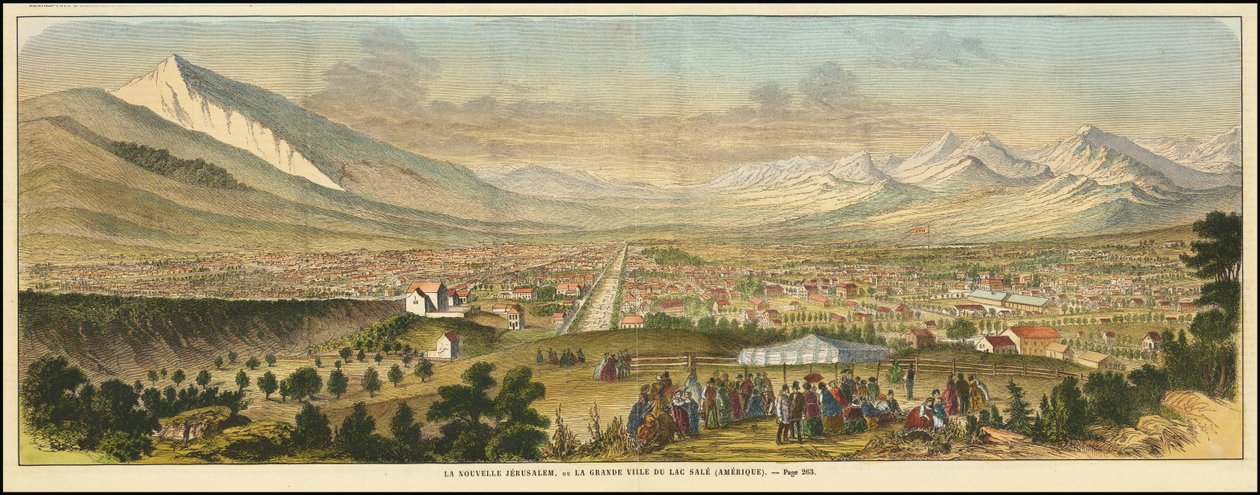 Ansicht von Salt Lake City 1863 von Various