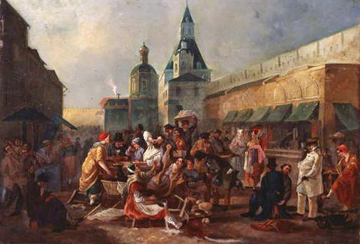 Erfrischungsstand nahe der Chinesischen Mauer in Moskau von Vasili Egorovich Astrakhov