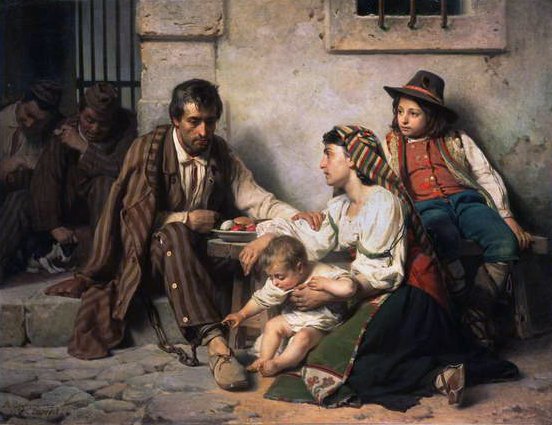 Gefangener trifft seine Familie von Vasili Vasilievich Vereshchagin