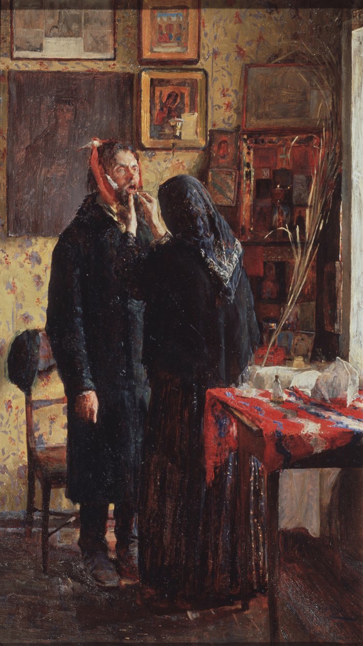 Beim Zahnarzt von Vasili Nikitich Meshkov