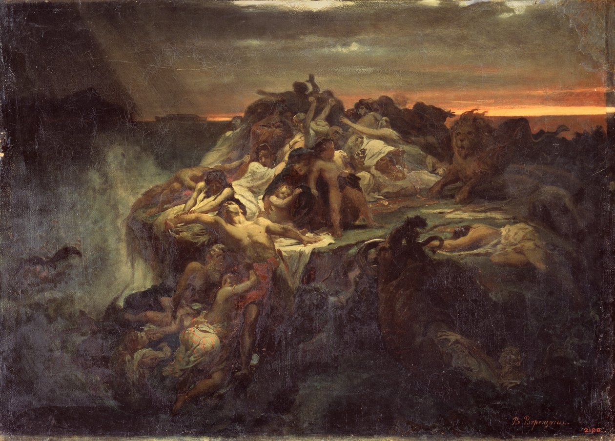 Die Sintflut, 1869 von Vasili Petrovich Vereshchagin