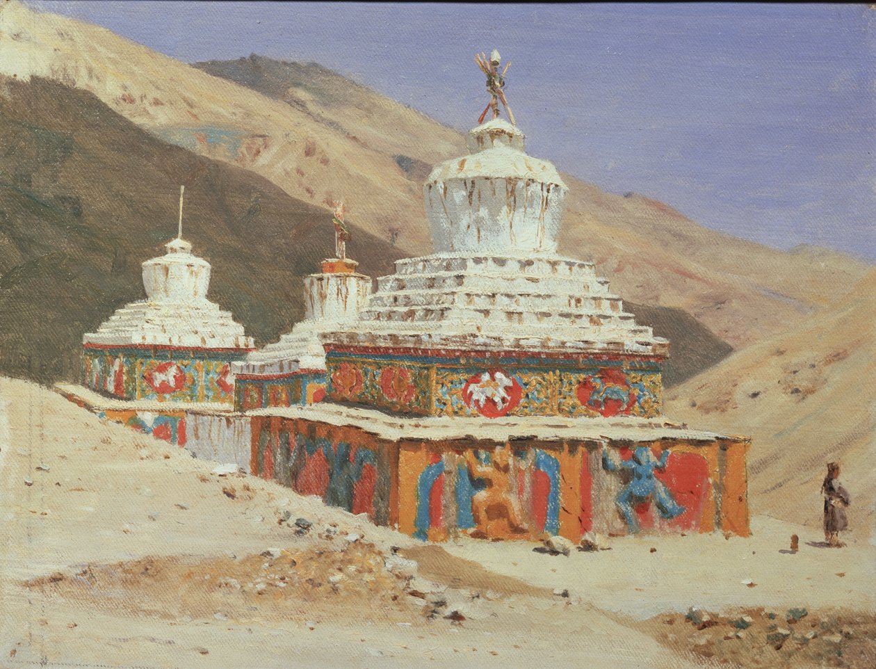 Chorten in Ladakh, 1875 von Vasili Vasilievich Vereshchagin