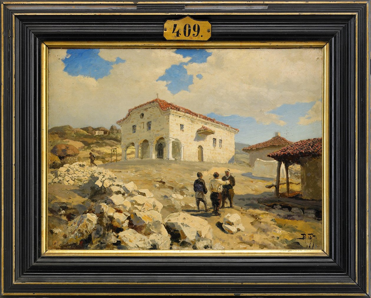 Eine Kirche auf dem Balkan, 1877 von Vasilij Dmitrievich Polenov