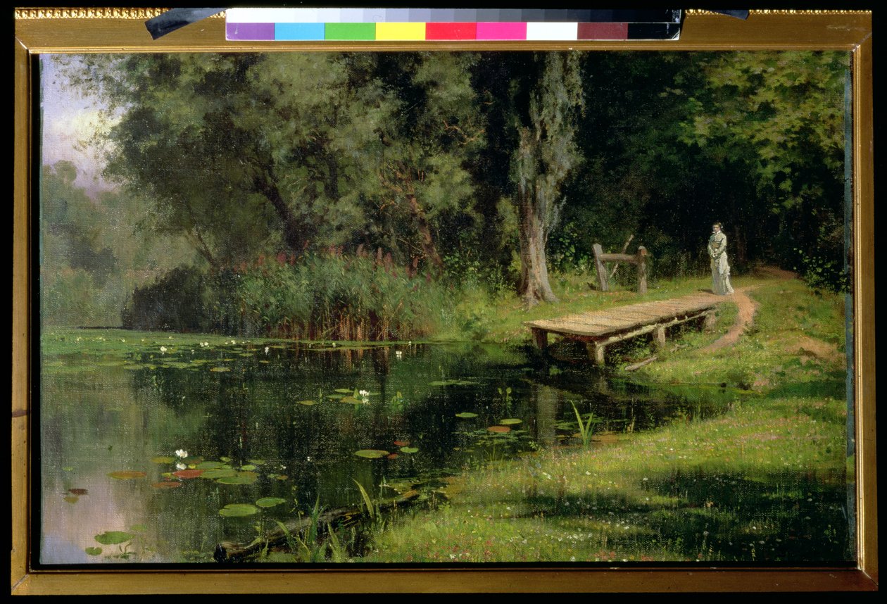 Der überwucherte Teich, 1880 von Vasilij Dmitrievich Polenov