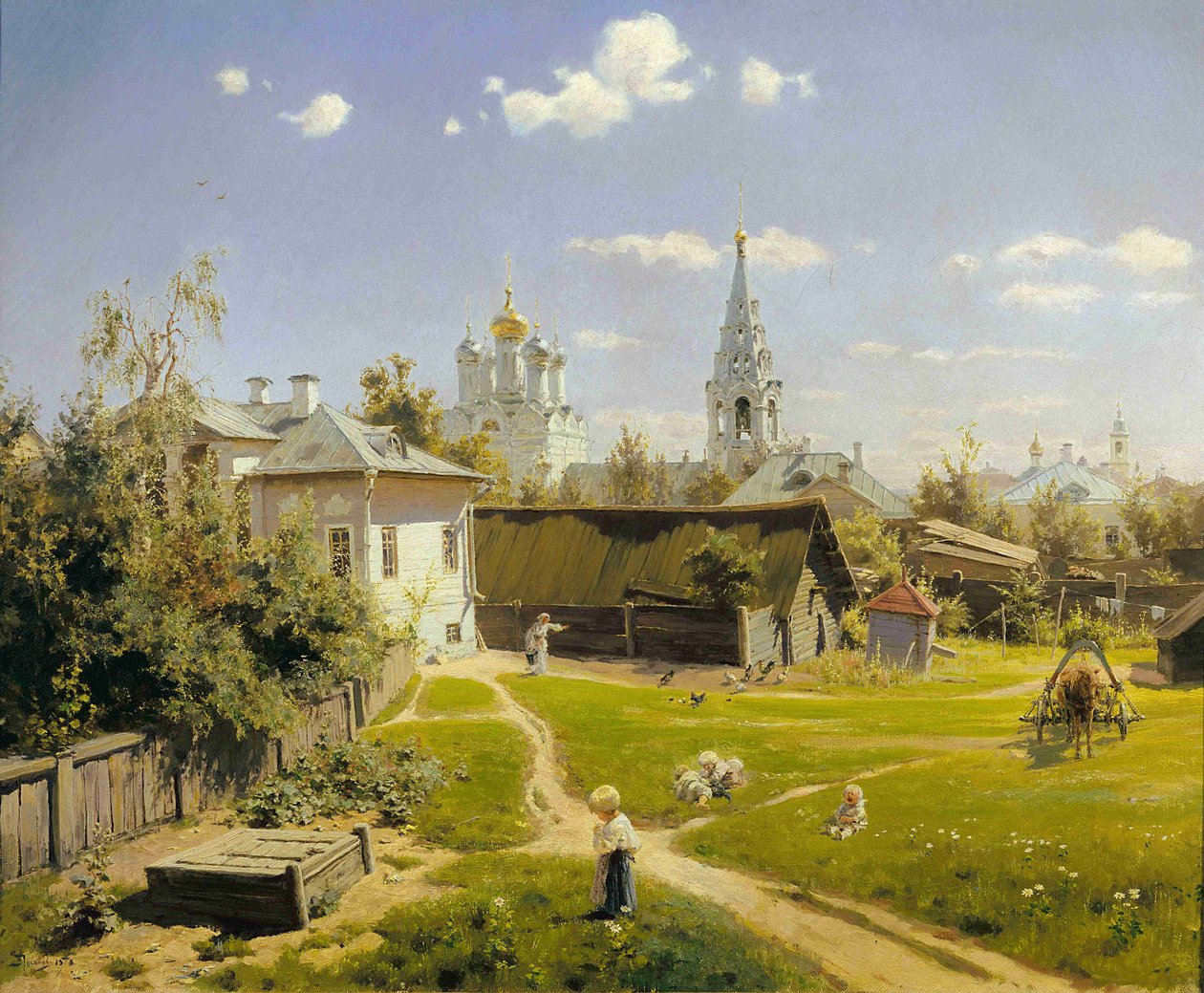 Moskauer Hof von Vasilij Dmitrievich Polenov