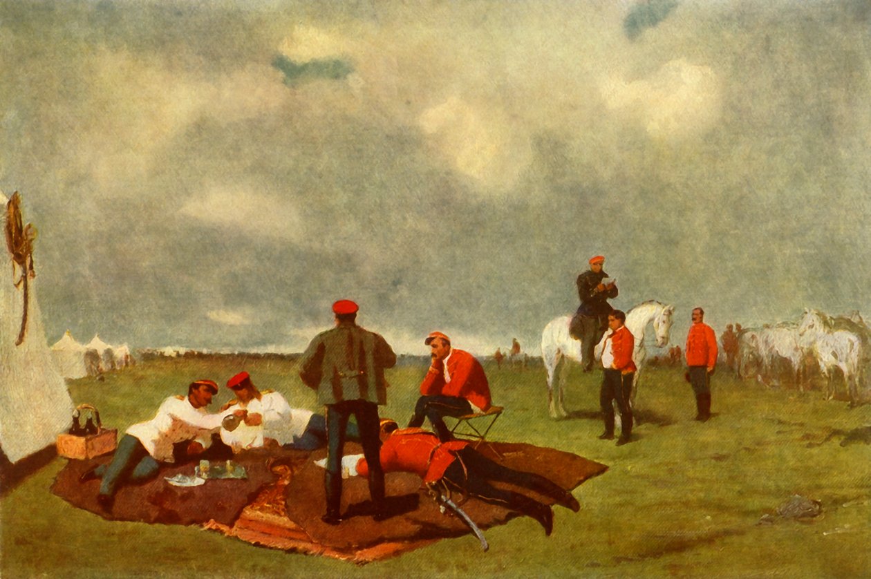 Ein Militärlager, spätes 19. Jahrhundert, 1965 von Vasily Vereshchagin